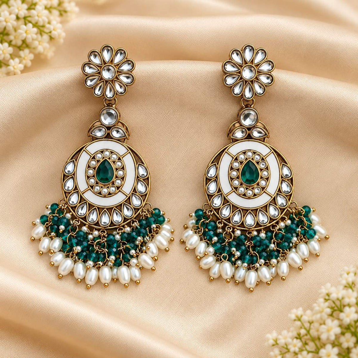 Green chandbali